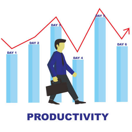 illustration vector stock flat design,officeand work theme,suitable fo business visual content,etcのイラスト素材