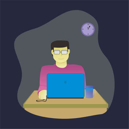 illustration vector stock flat design business work theme,suitable fo business visual content,etcのイラスト素材