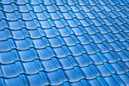 Blue tile roof