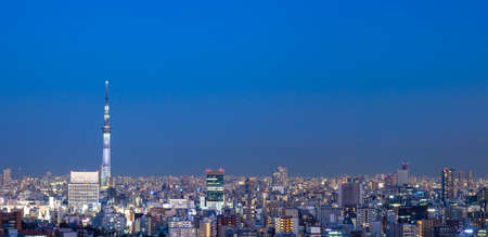Tokyo night panoramaのeditorial素材