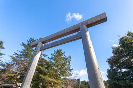 Naiku of Ise-Jingu Shrine Torii gateのeditorial素材