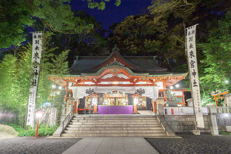 Atami Komiya Shrine Night Viewのeditorial素材