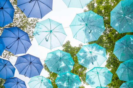 Mezza Village Umbrella Skyの写真素材