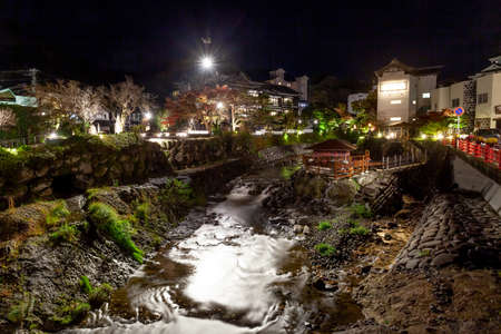 Shuzenji Onsen Night Viewのeditorial素材
