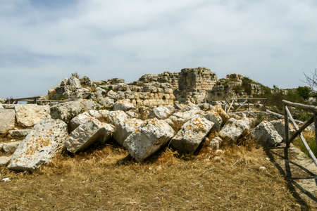 Euryalus Fortress Ruins (Castello Eurialo)の写真素材