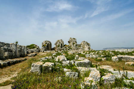 Euryalus Fortress Ruins (Castello Eurialo)の写真素材