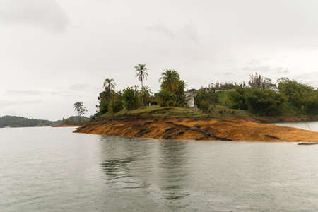 Guatape Dam Landscape in Antioquia - Colombiaの写真素材