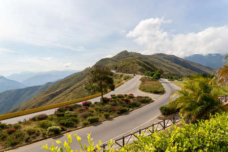 Walking around Chicamocha National Park in Colombiaの写真素材