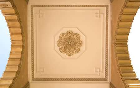 Architectural Details of Hassan II Mosque in Casablanca, Morocco.の写真素材