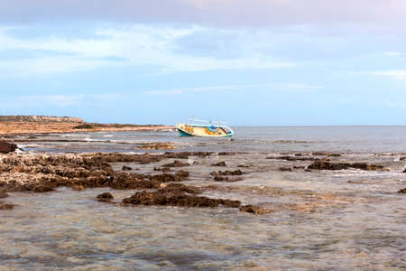 A Walk Through the Sea Landscapes in Syracuse, Sicily, Italy.の写真素材