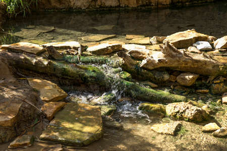 Natural Sceneries of The Volcanic Hot Springs in Segesta, Province of Trapani, Italy. (Part II)の写真素材