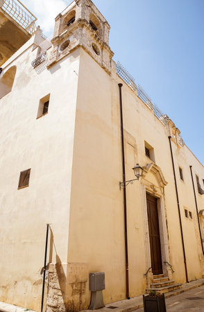 Architectural Views of the Religious Temples in Alcamo, Trapani Province, Sicily, Italyの写真素材
