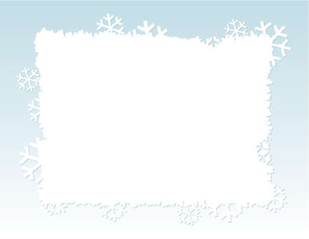 Abstract winter background with snowflakesのイラスト素材