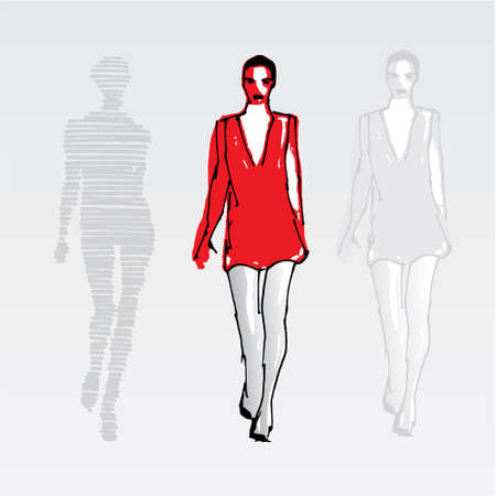 Fashion illustrations - vectorのイラスト素材