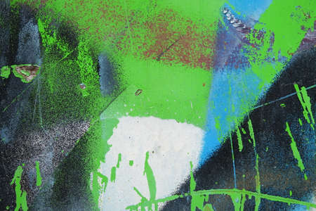 Graffiti on a wall - detail of a graffiti painted on a wallの写真素材