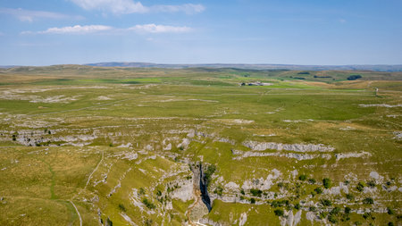 Aerial view of the Cairngorms National Park in Scotlandの写真素材