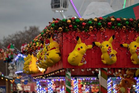 Carnival fair in the city center of St. Petersburg.の写真素材