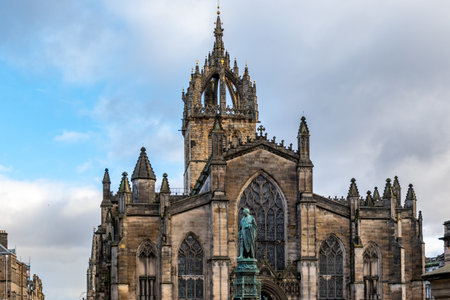 Cathedral of St. Peter and St. Paul in Edinburgh, Scotlandの写真素材