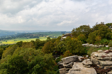 View of the Cotswolds, Derbyshire, Englandの写真素材