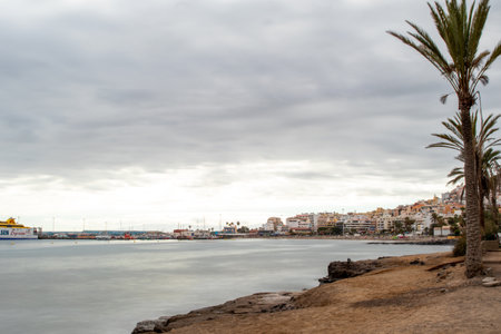 View of the city of Cartagena in the province of Murcia, Spainの写真素材