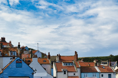 Roofs of the old town of Tallinn, Estonia.の写真素材