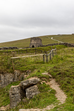 A view of the ruins of Bodmin Moor in Cornwall, UKの写真素材