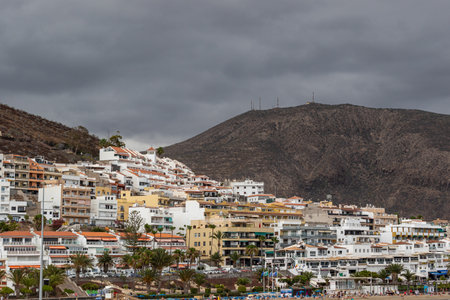 View of La Graciosa, Lanzarote, Canary Islands, Spainの写真素材