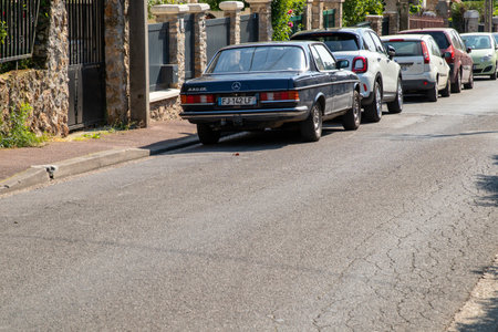Car on the street in Barcelona, Spain