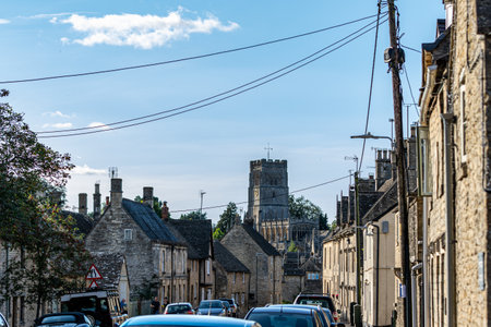Street view of Oxford, United Kingdomの写真素材