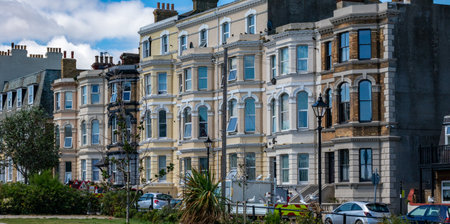 View of Kensington and Chelsea in London, UKの写真素材
