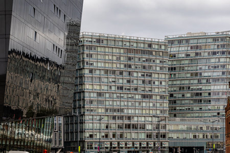 Canary Wharf business districtの写真素材