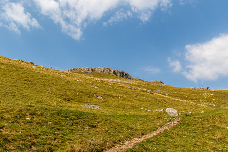 Mountain landscape in the Carpathian Mountains. Ukraine, Europe.