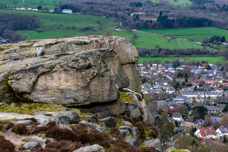 A view from the top of a rock in the Yorkshire Dales National Park