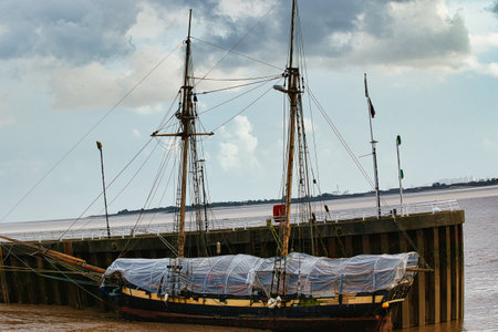 Fishing trawler in the Dutch harbor of Rotterdam