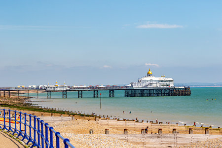 A view of Brighton Pier from Brighton Beach, England, UK.の写真素材