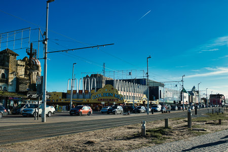 View of the main street of Kolobrzeg.の写真素材