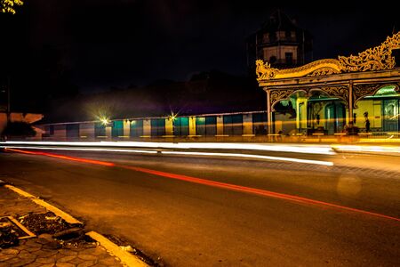 Red and White Curve Lights Slow Speed
