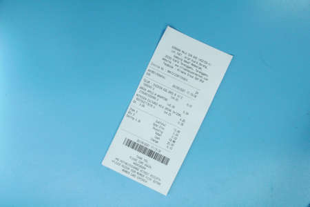 Malaysia, kuala Terengganu 29 Ogos 2021 : receipts or bills of payment with a dark backgroundのeditorial素材