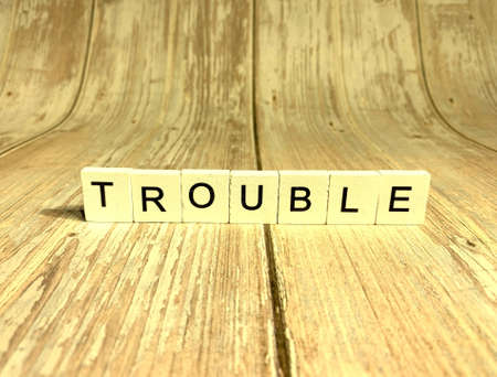 colored squares with the word Armed forced and a wooden backgroundの写真素材