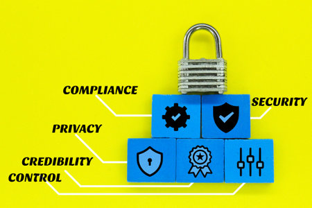 key with GDPR system and data protection systemの写真素材