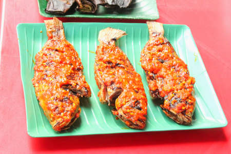 peppered cooked fish or red cooked fish