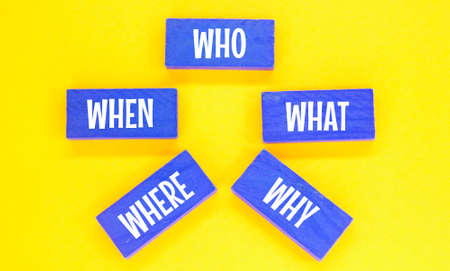 colored board with five words of lifeの写真素材