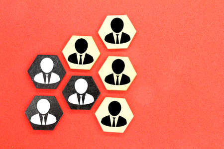 Human resource management and recruitment concepts. employee organizationの写真素材