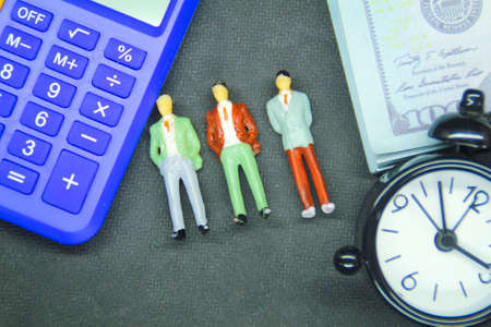 little people and money. the concept of a business partner
