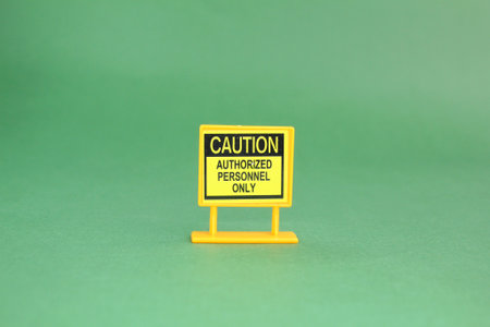 sign with the words caution authorized personnel only