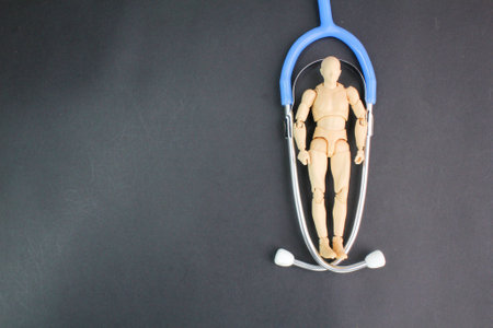 stethoscope and patient. patient and doctor concept. medical conceptの写真素材