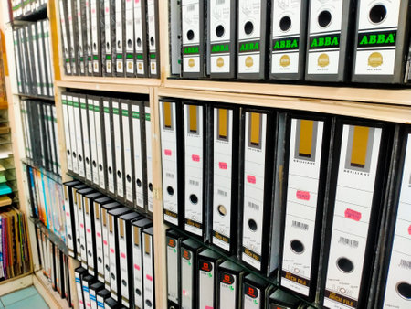 Malaysia, kuala Terengganu 10 April 2023 : neatly organized office files. office room concept. company data storage.
Description116/200のeditorial素材