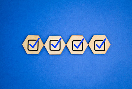 certified and correct mark. Standard certification, accurate selection, production standards and good quality. An ethical corporation. Do the right thing. ISO quality and symbols.の写真素材