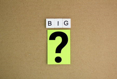 letters of the alphabet with the question word big why. the concept of selfinquiryの写真素材