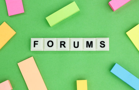 letters of the alphabet with the word forums. The concept of the word forum used in different fields...